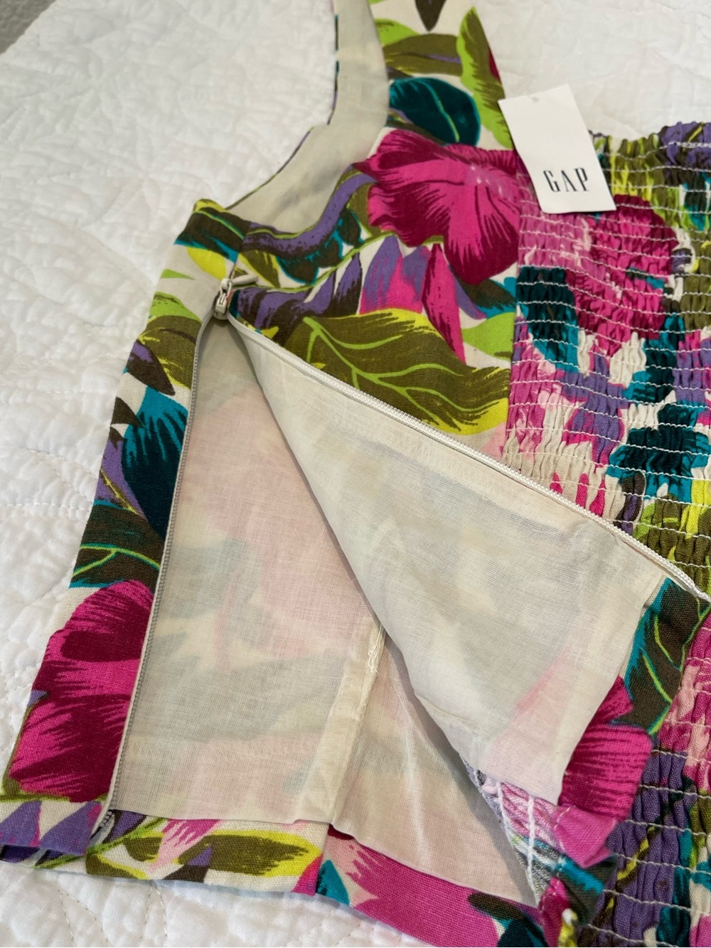 CLOSET CLOSEOUT SALE - GAP Tropical Floral Square-Neck Camisole Top - NWT - Picture 5 of 9